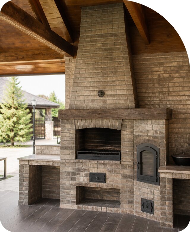 Печь барбекю под ключ в Куйбышеве по цене от 46661 р. | РадиДОМА-Кбш